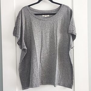NWT Madewell Ex-boyfriend tee heather gray size 3x